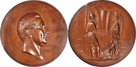 Indian Peace Medals

1850 Millard Fillmore Indian Peace Medal. First Size. Julian IP-30, Prucha-48. Bronze. MS-63 BN (NGC).

75.8 mm. 3654.4 grain...