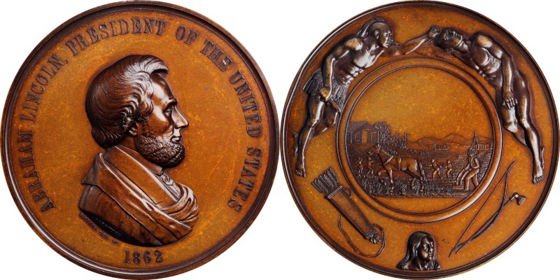 Indian Peace Medals

1862 Abraham Lincoln Indian Peace Medal. First Size. Seco...
