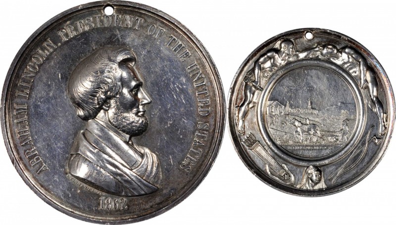 Indian Peace Medals

Sharp and Prooflike Second-Size Lincoln in Silver

1862...