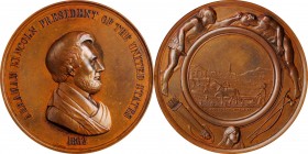Indian Peace Medals

1862 Abraham Lincoln Indian Peace Medal. Second Size. Julian IP-39, Prucha-51. Bronzed Copper. Extremely Fine.

62.6 mm. 2516...