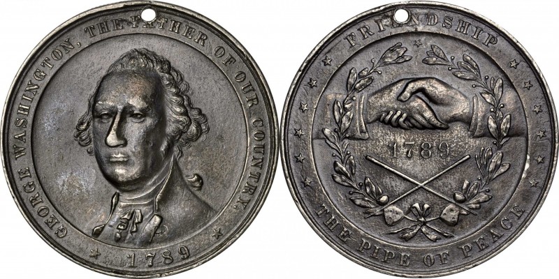 Indian Peace Medals

(ca. 1890) George Washington Private Indian Peace Medal. ...