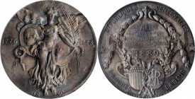 Washingtoniana

1889 Republique Centenaires, Salut Medal. Musante GW-1123, Douglas-41. Silver. MS-62 (PCGS).

45 mm. A gorgeous example of this ty...