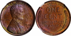 Lincoln Cent

1914-D Lincoln Cent. MS-63 BN (NGC).

Exceptionally vivid for a BN example of this issue, the reverse is dressed in blushes of salmo...