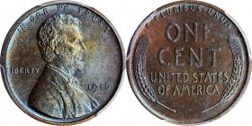 Lincoln Cent

1916 Lincoln Cent. Proof-66 RB (PCGS).

This beautiful specimen exhibits vivid golden-blue undertones to otherwise dominant antique ...