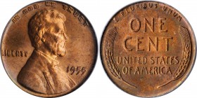 Lincoln Cent

1955 Lincoln Cent. FS-101. Doubled Die Obverse. MS-64 RB (PCGS). OGH.

Satiny and sharply defined, this medium orange example exhibi...