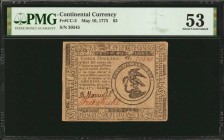 Continental Currency

CC-3. Continental Currency. May 10, 1775. $3. PMG About Uncirculated 53.

No. 30545. Signed by Morris, Jr. and Kuhl. Emblem ...