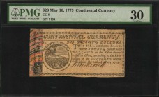 Continental Currency

Attractive CC-9

CC-9. Continental Currency. May 10, 1775. $20. PMG Very Fine 30.

No. 7133. Printed on polychrome marbled...