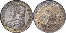 Capped Bust Half Dollar

Lustrous and Colorful 1815/2 Half Dollar

1815/2 Capped Bust Half Dollar. O-101. Rarity-2. AU-53 (PCGS). CAC.

A beauti...