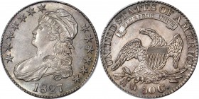Capped Bust Half Dollar

Exceedingly Rare Proof 1827 Half Dollar

Overton-121 Acquired by a European Noble During the 19th Century

1827 Capped ...