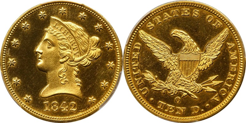 Liberty Head Eagle

Mint State 1842-O Eagle

Underrated Condition Rarity

...