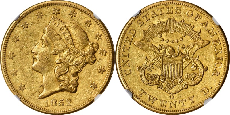 Liberty Head Double Eagle

A Second High Grade 1852-O Twenty

1852-O Liberty...