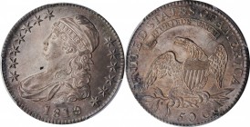 Capped Bust Half Dollar

1819/8 Capped Bust Half Dollar. O-102. Rarity-2. Large 9. MS-63 (PCGS). CAC.

Impressive Choice Mint State quality for th...