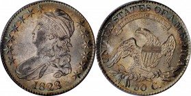 Capped Bust Half Dollar

1823 Capped Bust Half Dollar. O-105. Rarity-1. MS-64 (PCGS).

Pearlescent golden hues dominate the centers while vibrant ...