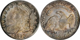 Capped Bust Half Dollar

1825 Capped Bust Half Dollar. O-102. Rarity-1. MS-64 (PCGS).

Boldly lustrous fields contrast nicely against the smartly ...