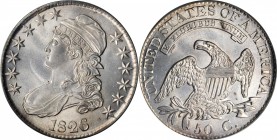 Capped Bust Half Dollar

1826 Capped Bust Half Dollar. O-118a. Rarity-1. MS-65 (PCGS). OGH.

Intensely lustrous surfaces exhibit a delightful sati...