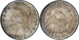 Capped Bust Half Dollar

1827/6 Capped Bust Half Dollar. O-103. Rarity-4. MS-64 (PCGS). CAC.

Frosty luster abounds on this delightfully preserved...
