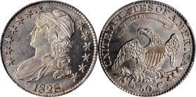 Capped Bust Half Dollar

1828 Capped Bust Half Dollar. O-109. Rarity-3. Square Base 2, Large 8s. MS-61 (PCGS).

Intensely lustrous satin to semi-r...