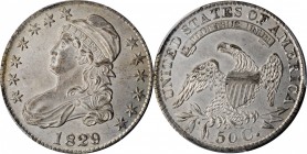 Capped Bust Half Dollar

1829/7 Capped Bust Half Dollar. O-101. Rarity-1. MS-62 (PCGS). CAC.

A fully lustrous, strictly Mint State example with c...