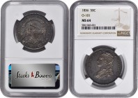 Capped Bust Half Dollar

1836 Capped Bust Half Dollar. Lettered Edge. O-101. Rarity-1. MS-64 (NGC).

Richly toned in steel-gray, subtle pinkish-ro...