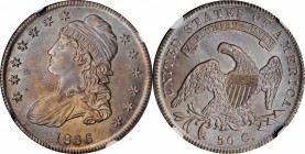 Capped Bust Half Dollar

1836 Capped Bust Half Dollar. Lettered Edge. O-104a. Rarity-3. MS-64 (NGC).

A golden-orange obverse is accented with ice...