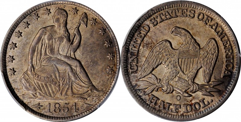 Liberty Seated Half Dollar

1854-O Liberty Seated Half Dollar. Arrows. WB-5. R...