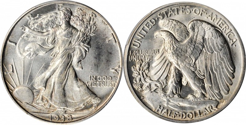 Walking Liberty Half Dollar

1938-D Walking Liberty Half Dollar. MS-66 (PCGS)....