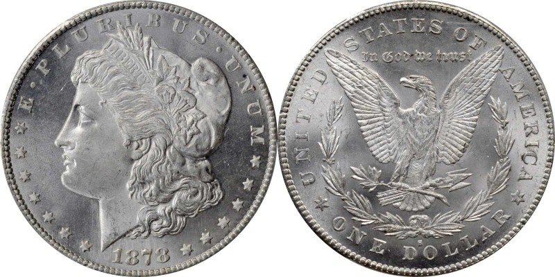 Morgan Silver Dollar

1878-S Morgan Silver Dollar. MS-66+ (PCGS). CAC.

A br...