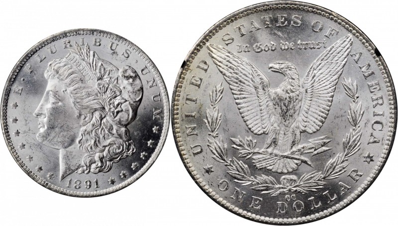 Morgan Silver Dollar

1891-CC GSA Morgan Silver Dollar. VAM-3. Top 100 Variety...