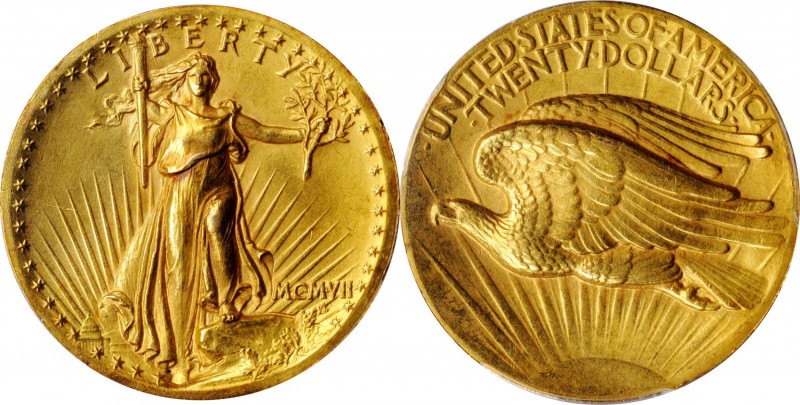 Saint-Gaudens Double Eagle

MCMVII (1907) Saint-Gaudens Double Eagle. High Rel...