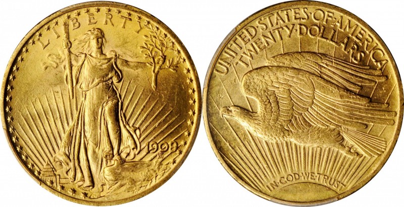 Saint-Gaudens Double Eagle

1909/8 Saint-Gaudens Double Eagle. FS-301. MS-63 (...