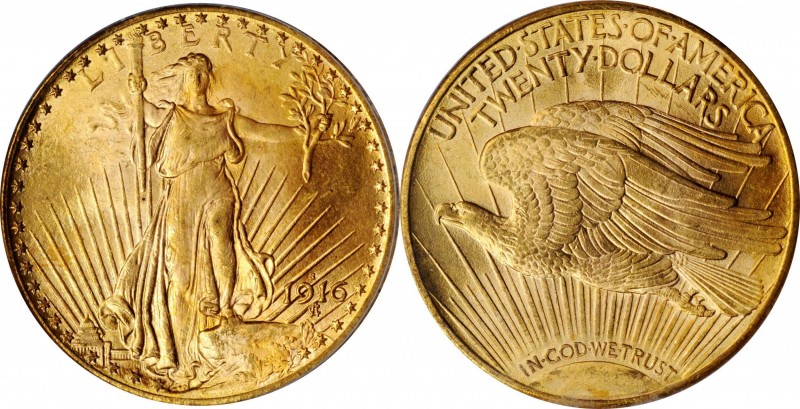 Saint-Gaudens Double Eagle

1916-S Saint-Gaudens Double Eagle. MS-65 (PCGS).
...