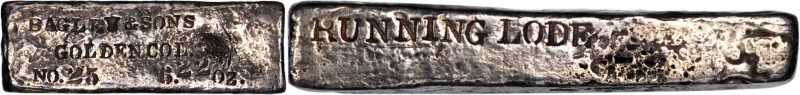 Ingots

Rare Bagley & Sons Silver Ingot

Undated Bagley & Sons Golden, Color...