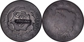 Counterstamps

J. BAILEY in a box punch on an 1827 Matron Head large cent. Brunk-Unlisted, Rulau-Unlisted. Host coin Good. 

This is possibly the ...