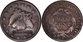 Counterstamps

G.G. CLARK in a box punch on an 1832 Matron Head large cent. Brunk C-510, HT-A424. Host coin Very Fine with light scratches on both s...