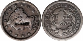 Counterstamps

B.C. HOFF on an 1846 Braided Hair large cent. Brunk H-674, Rulau NY-SY 11. Host coin Fine. 

Benjamin C. Hoff (b. 1816) was a jewel...