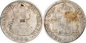 Counterstamps

IM in a box punch on a 1792-Mo-FM Mexican 2 Reales. Brunk M-31, Rulau-Unlisted. Host coin Fine. 

Brunk does not positively identif...
