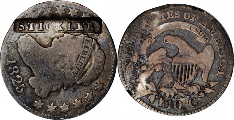 Counterstamps

STICKLER in a box punch counterstamped on an 1825 Capped Bust d...