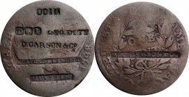 Counterstamps

COIN / (D)(eagle)(bust) GEO.DOTY / D. CARSON & Co. / MULFORD & WENDELL / WILLARD the last two in box punches on the obverse and HALL ...