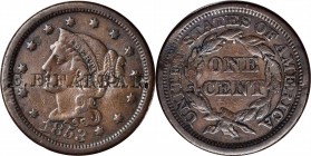 Counterstamps

E.E. FARRAR on an 1853 Braided Hair large cent. Brunk-Unlisted, Rulau-Unlisted. Host coin Very Fine. 

Edward E. Farrar is listed o...