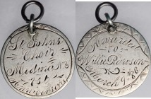 Engraved Coins, Love Tokens, and Coin Jewelry

Engraved 1886 Church Choir Award Fashioned out of a Reeded Edge Quarter. 

One side of the host coi...
