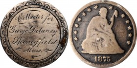 Engraved Coins, Love Tokens, and Coin Jewelry

Engraved Badge Fashioned out of an 1875 Liberty Seated Quarter.

COLLECTOR FOR GEORGE DELANEY, SPRI...