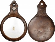 Engraved Coins, Love Tokens, and Coin Jewelry

1916 French Leather Hand Mirror Fashioned using (2) French Coins, one of which is engraved. Very Fine...