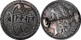 Engraved Coins, Love Tokens, and Coin Jewelry

Love Token Fashioned out of an 1881-Dated Morgan Dollar. 

The reverse of the host coin is fully an...