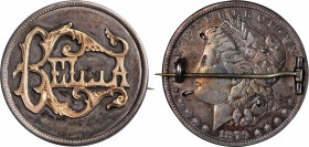 Engraved Coins, Love Tokens, and Coin Jewelry

Love Token Fashioned out of an 1879-Dated Morgan Dollar. 

The very ornately engraved name BELLA is...