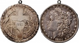 Engraved Coins, Love Tokens, and Coin Jewelry

Love Token Fashioned out of an 1884-Dated Morgan Dollar. 

The reverse of the host coin depicts an ...