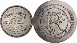 Engraved Coins, Love Tokens, and Coin Jewelry

Engraved Masonic Chapter Coin Fashioned out of a Silver Dollar-sized coin. 

One side is engraved w...