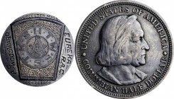 Engraved Coins, Love Tokens, and Coin Jewelry

Engraved Masonic Chapter Coin Fashioned out of an 1893-Dated Columbian Exposition Half Dollar.

The...