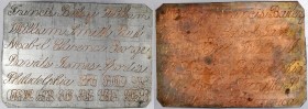 Engraved Coins, Love Tokens, and Coin Jewelry

Copper and Silver-Plated Engraving Practice Plate. 2.25”x3.25”.

On the copper side, engraved in cu...