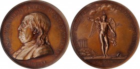Early American and Betts Medals

"1784" Franklin Winged Genius Medal. Betts-619, Greenslet GM-35. Bronze. MS-64 BN (NGC).

46 mm.

Estimate: $ 2...