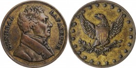Lafayette

Undated (1824) Lafayette American Eagle Medal. Fuld-LA.1824.10, Olivier-Unlisted. Brass. Very Fine.

21 mm.

From the Norman G. Peter...
